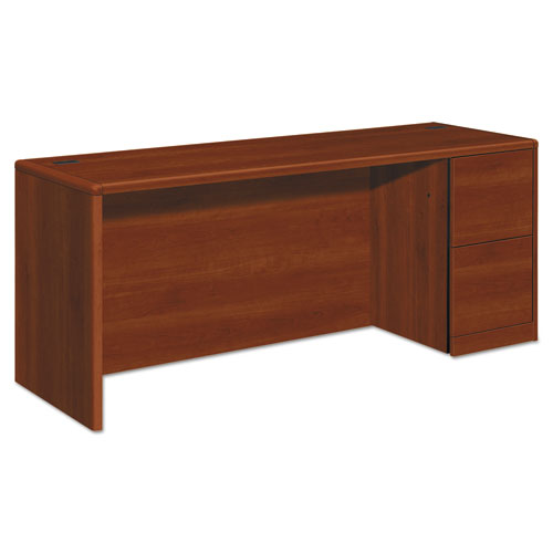 10700 Series Right Pedestal Credenza, 72w x 24d x 29.5h, Cognac-(HON10707RCO)