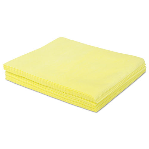 Dust Cloths, 18 x 24, Yellow, 50/Bag, 10 Bags/Carton-(BWKDSMFPY)