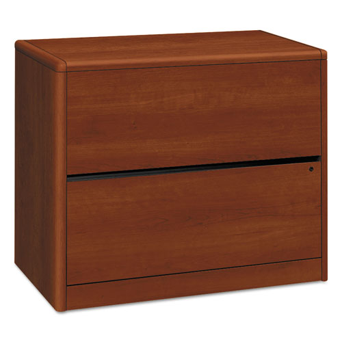 10700 Series Locking Lateral File, 2 Legal/Letter-Size File Drawers, Cognac, 36" x 20" x 29.5"-(HON10762CO)