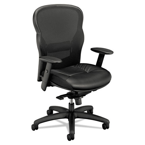 Wave Mesh High-Back Task Chair, Supports Up to 250 lb, 19.25" to 22" Seat Height, Black-(BSXVL701SB11)