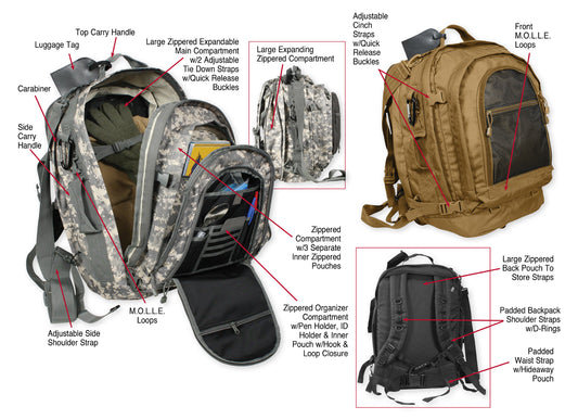 Rothco Move Out Tactical Travel Backpack