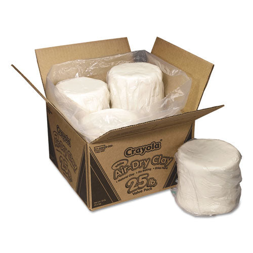 Air-Dry Clay, White, 25 lbs-(CYO575001)