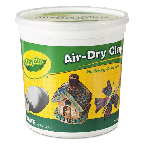 Air-Dry Clay, White, 5 lbs-(CYO575055)