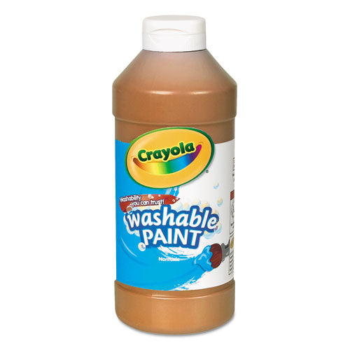 Washable Paint, Orange, 16 oz Bottle-(CYO542016036)