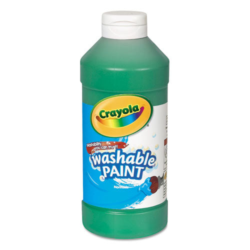 Washable Paint, Green, 16 oz Bottle-(CYO542016044)