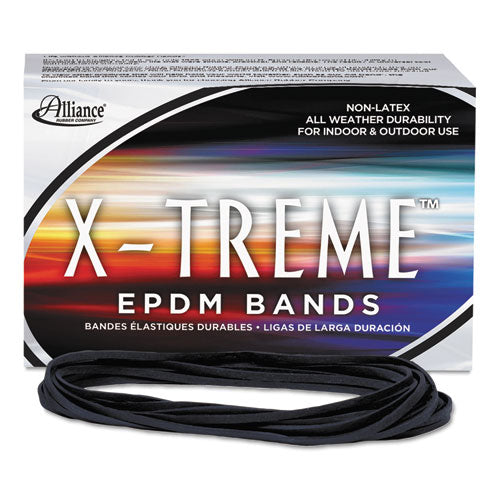 X-Treme Rubber Bands, Size 117B, 0.08" Gauge, Black, 1 lb Box, 200/Box-(ALL02004)