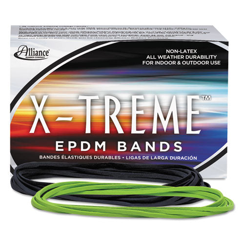 X-Treme Rubber Bands, Size 117B, 0.08" Gauge, Lime Green, 1 lb Box, 200/Box-(ALL02005)