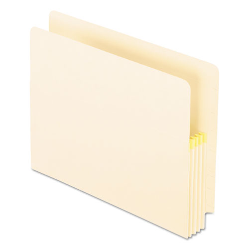 Convertible End Tab File Pockets, 3.5" Expansion, Letter Size, Manila, 25/Box-(PFX12832)