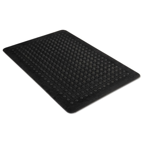 Flex Step Rubber Anti-Fatigue Mat, Polypropylene, 36 x 60, Black-(MLL24030500)