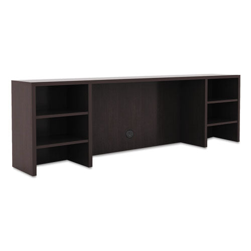 Alera Valencia Series Organizer Hutch, 70.63w x 11.75d x 23.63h, Espresso-(ALEVA267212ES)