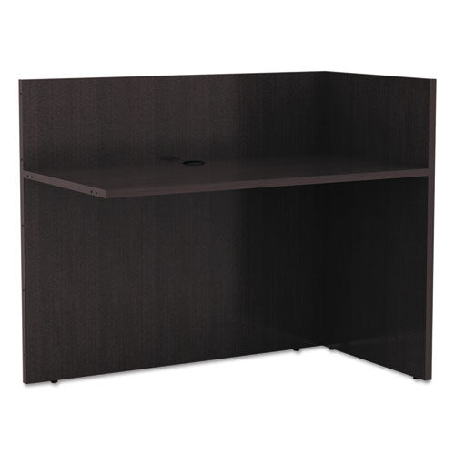 Alera Valencia Reversible Reception Return, 44.13w x 23.63d x 41.5h, Espresso-(ALEVA324424ES)