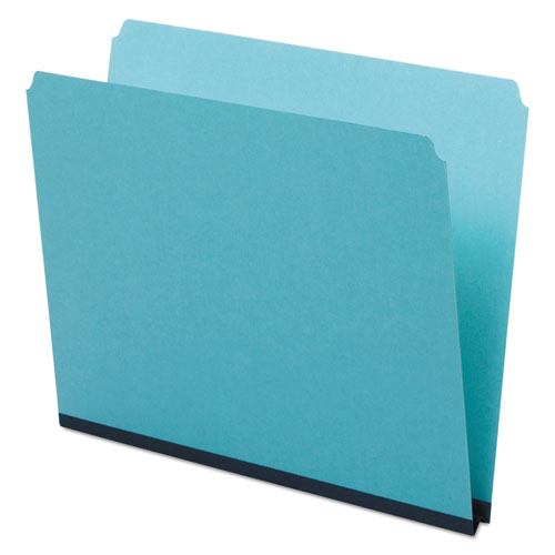 Pressboard Expanding File Folders, Straight Tabs, Letter Size, 1" Expansion, Blue, 25/Box-(PFX9200)