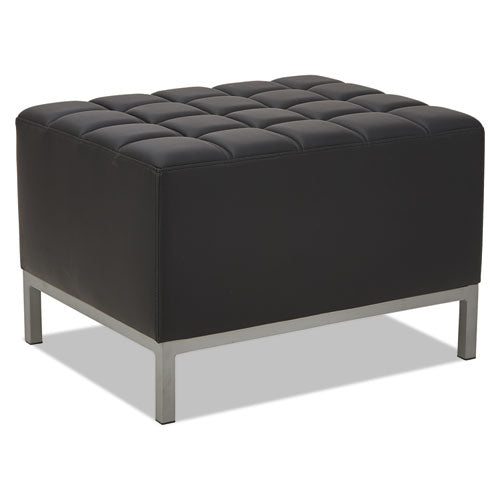 Alera QUB Series Ottoman, 26.38w x 21.5d x 17.5h, Black-(ALEQB8216)