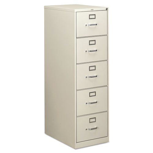 310 Series Vertical File, 5 Legal-Size File Drawers, Light Gray, 18.25" x 26.5" x 60"-(HON315CPQ)