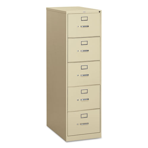 310 Series Vertical File, 5 Legal-Size File Drawers, Putty, 18.25" x 26.5" x 60"-(HON315CPL)