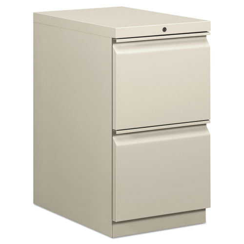 Brigade Mobile Pedestal, Left or Right, 2 Letter-Size File Drawers, Light Gray, 15" x 22.88" x 28"-(HON33823RQ)