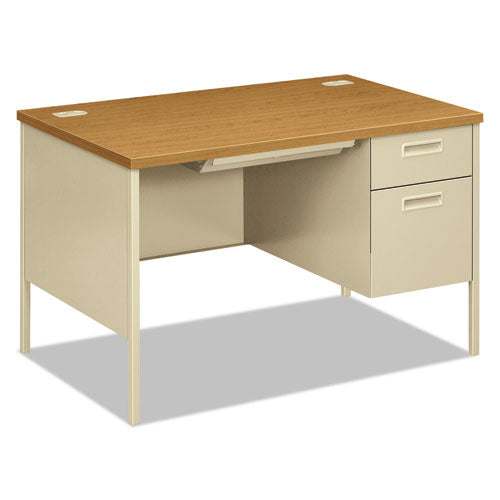 Metro Classic Series Right Pedestal Desk, 48" x 30" x 29.5", Harvest/Putty-(HONP3251RCL)