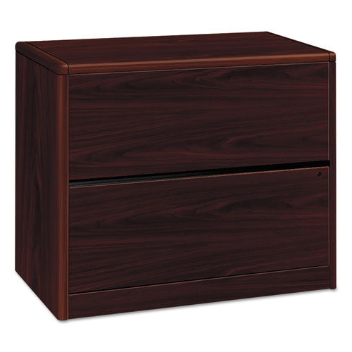 10700 Series Locking Lateral File, 2 Legal/Letter-Size File Drawers, Mahogany, 36" x 20" x 29.5"-(HON10762NN)