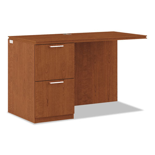 Arrive Left Return For Right Pedestal Desk, 48w x 24d x 29.5h, Henna Cherry-(HONVW182LC1Z9JJ)