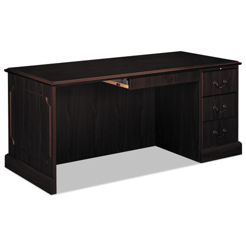 94000 Series "L" Workstation Desk for Return on Left, 66" x 30" x 29.5", Mahogany-(HON94283RNN)