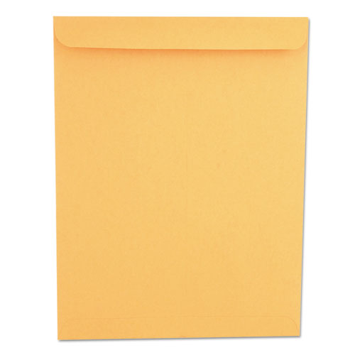 Catalog Envelope, 28 lb Bond Weight Kraft, #13 1/2, Square Flap, Gummed Closure, 10 x 13, Brown Kraft, 250/Box-(UNV44165)