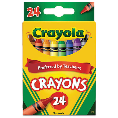 Classic Color Crayons, Peggable Retail Pack, 24 Colors/Pack-(CYO523024)