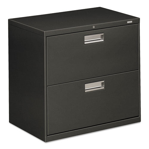 Brigade 600 Series Lateral File, 2 Legal/Letter-Size File Drawers, Charcoal, 30" x 18" x 28"-(HON672LS)