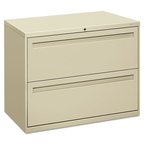 Brigade 700 Series Lateral File, 2 Legal/Letter-Size File Drawers, Putty, 36" x 18" x 28"-(HON782LL)