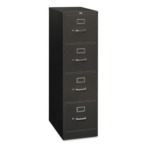 310 Series Vertical File, 4 Letter-Size File Drawers, Charcoal, 15" x 26.5" x 52"-(HON314PS)