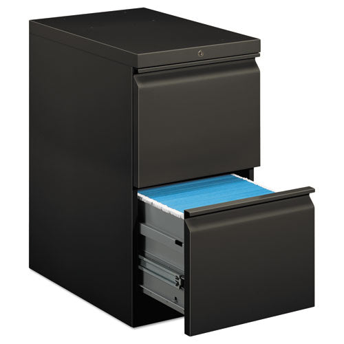 Brigade Mobile Pedestal, Left or Right, 2 Letter-Size File Drawers, Charcoal, 15" x 22.88" x 28"-(HON33823RS)