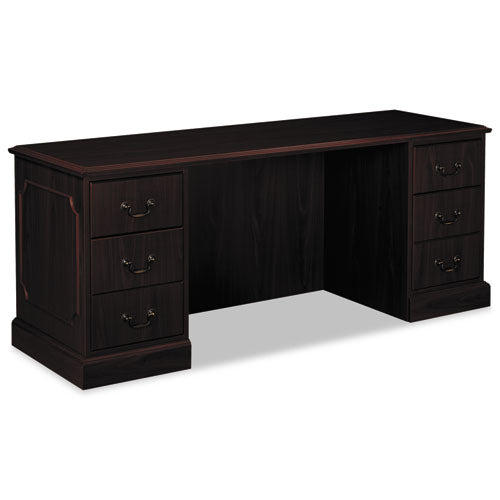 94000 Series Kneespace Credenza, 72w x 24d x 29.5h, Mahogany-(HON94243NN)