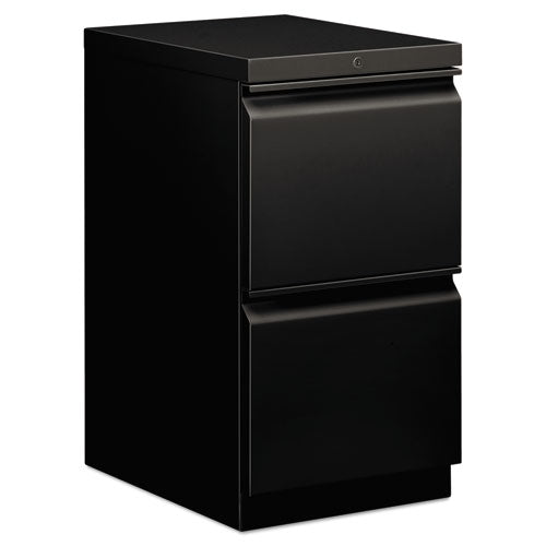 Brigade Mobile Pedestal, Left or Right, 2 Letter-Size File Drawers, Black, 15" x 19.88" x 28"-(HON33820RP)