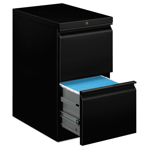 Brigade Mobile Pedestal, Left or Right, 2 Letter-Size File Drawers, Black, 15" x 22.88" x 28"-(HON33823RP)