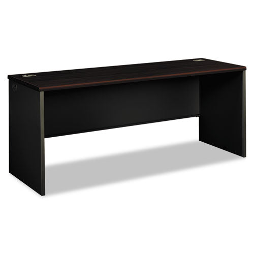 38000 Series Desk Shell, 72w x 24d x 29.5h, Mahogany/Charcoal-(HON38925NS)