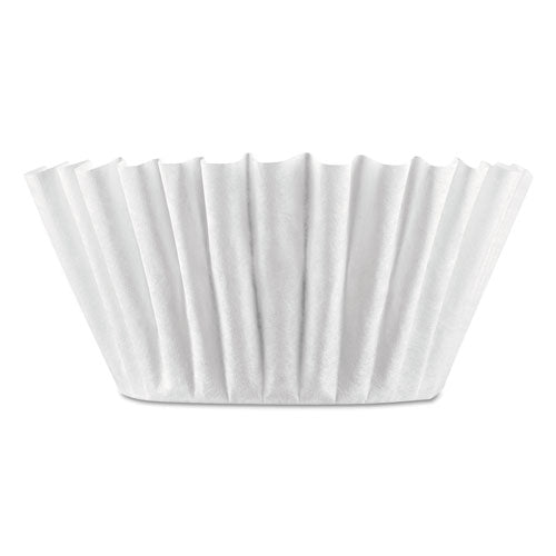 Coffee Filters, 8 to 12 Cup Size, Flat Bottom, 100/Pack, 12 Packs/Carton-(BUNBCF100BCT)