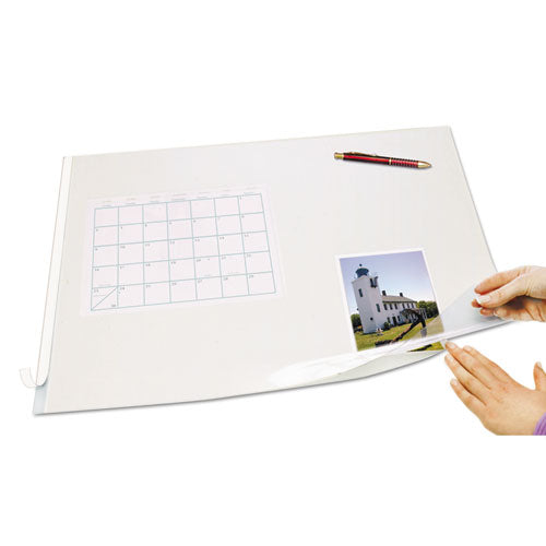 Second Sight Clear Plastic Desk Protector, with Hinged Protector, 21 x 17, Clear-(AOPSS1721)