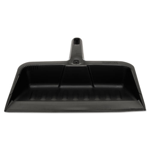 Heavy-Duty Dustpan, 8.25 x 12.25 , Polypropylene, Charcoal-(RCP2005CHA)