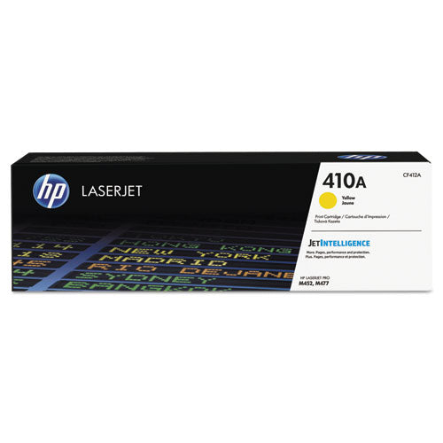 HP 410A, (CF412A) Yellow Original LaserJet Toner Cartridge-(HEWCF412A)