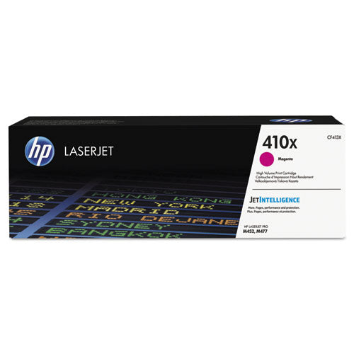 HP 410X, (CF413X) High-Yield Magenta Original LaserJet Toner Cartridge-(HEWCF413X)