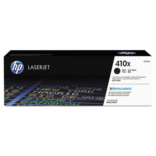 HP 410X, (CF410X) High-Yield Black Original LaserJet Toner Cartridge-(HEWCF410X)