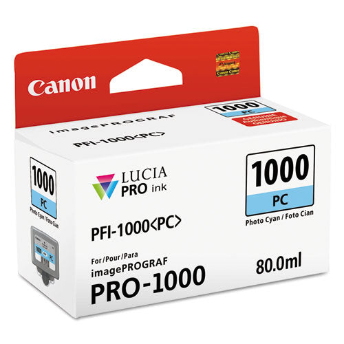0550C002 (PFI-1000) Lucia Pro Ink, Photo Cyan-(CNM0550C002)