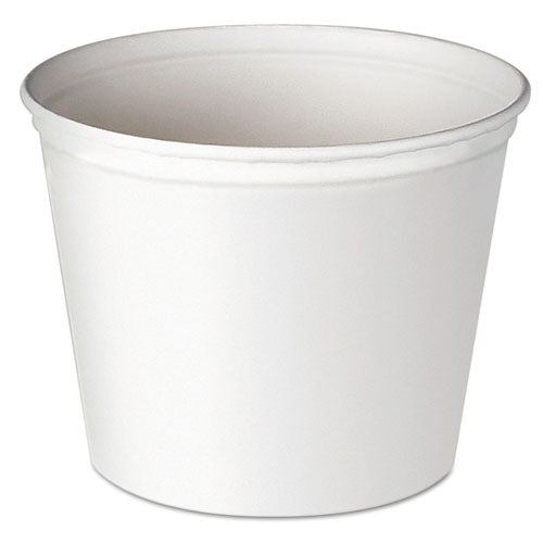 Double Wrapped Paper Bucket, Unwaxed, 53 oz, White, 50/Pack, 6 Packs/Carton-(SCC3T1U)