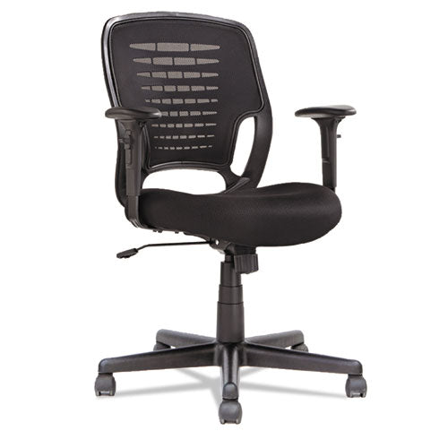 Swivel/Tilt Mesh Task Chair, Supports Up to 250 lb, 17.71" to 21.65" Seat Height, Black-(OIFEM4817)