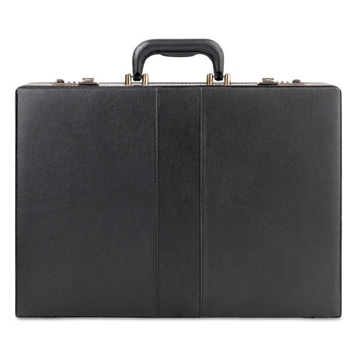 Classic Attache, Vinyl, 12.5 x 4 x 17.5, Black-(USLK854)