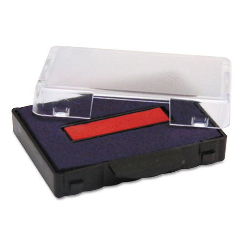 T5440 Professional Replacement Ink Pad for Trodat Custom Self-Inking Stamps, 1.13" x 2", Blue/Red-(USSP5440BR)