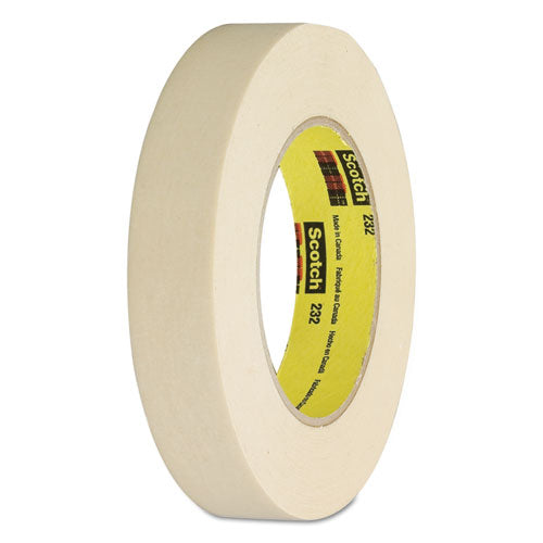 High-Performance Masking Tape 232, 3" Core, 12 mm x 55 m, Tan-(MMM23212)