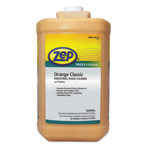 Industrial Hand Cleaner, Orange, 1 gal Bottle, 4/Carton-(ZPE1046475)