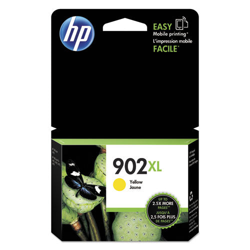 HP 902XL, (T6M10AN) High-Yield Yellow Original Ink Cartridge-(HEWT6M10AN)