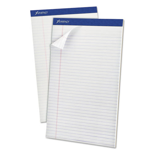 Perforated Writing Pads, Wide/Legal Rule, 50 White 8.5 x 14 Sheets, Dozen-(TOP20330)