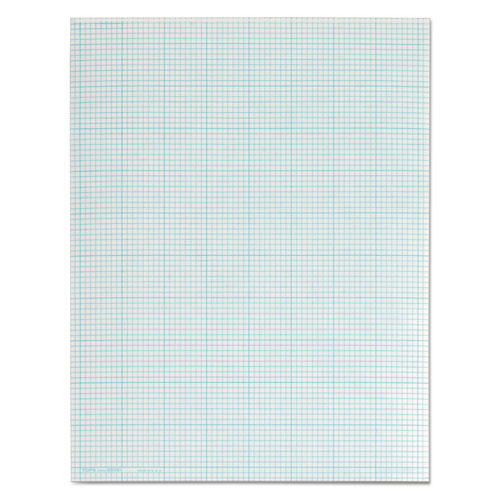 Cross Section Pads, Cross-Section Quadrille Rule (8 sq/in, 1 sq/in), 50 White 8.5 x 11 Sheets-(TOP35081)